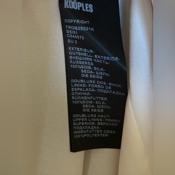 The Kooples Pink Floral Silk Ruffle Maxi Dress Luxury New Size 2 Medium $715 - Picture 9 of 12